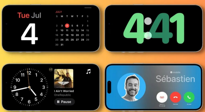 连江苹果手机维修分享iOS17横屏充电待机显示有什么好处 