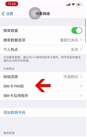 连江苹果14维修网分享如何给iPhone14的SIM卡设置密码 